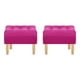 thumbnail image 1 of Set Pouf Wood 1c Felpa 05 Fucsia, 1 of 5