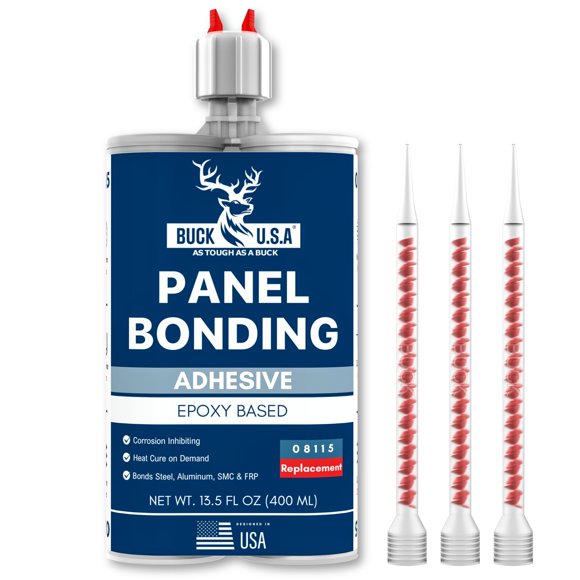 Adhesivo BUCK TAPE 400 ml Epoxi para unión de paneles negro