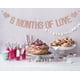 thumbnail image 5 of Banner BOMXOI 6 Meses de Amor Rosa Dorado con Brillo, 5 of 7
