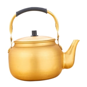 Magideal - Hervidor De Agua De Aluminio Para Hervir Agua, Olla Coreana Para Vino Y Arroz, Teteras De Té Portátiles Ligeras, Tetera Para Cocina, Leche De Picnic P 1L