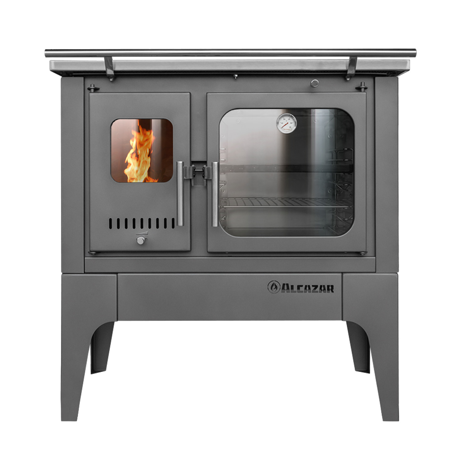 Alcazar - Cocina A Leña Europea S800 Gris