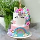 thumbnail image 5 of Decoración de tarta DRWATE para fiesta de cumpleaños con forma de unicornio, 38 unidades, 5 of 7