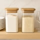 thumbnail image 3 of Set 2 Frascos Hermeticos Cuadrado 1100mL Vidrio 12cm Tapa Bambú, 3 of 3