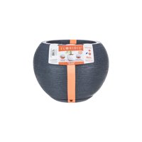 Floridis - Macetero Grafito Florencia 32 Cm Alto Con Plato