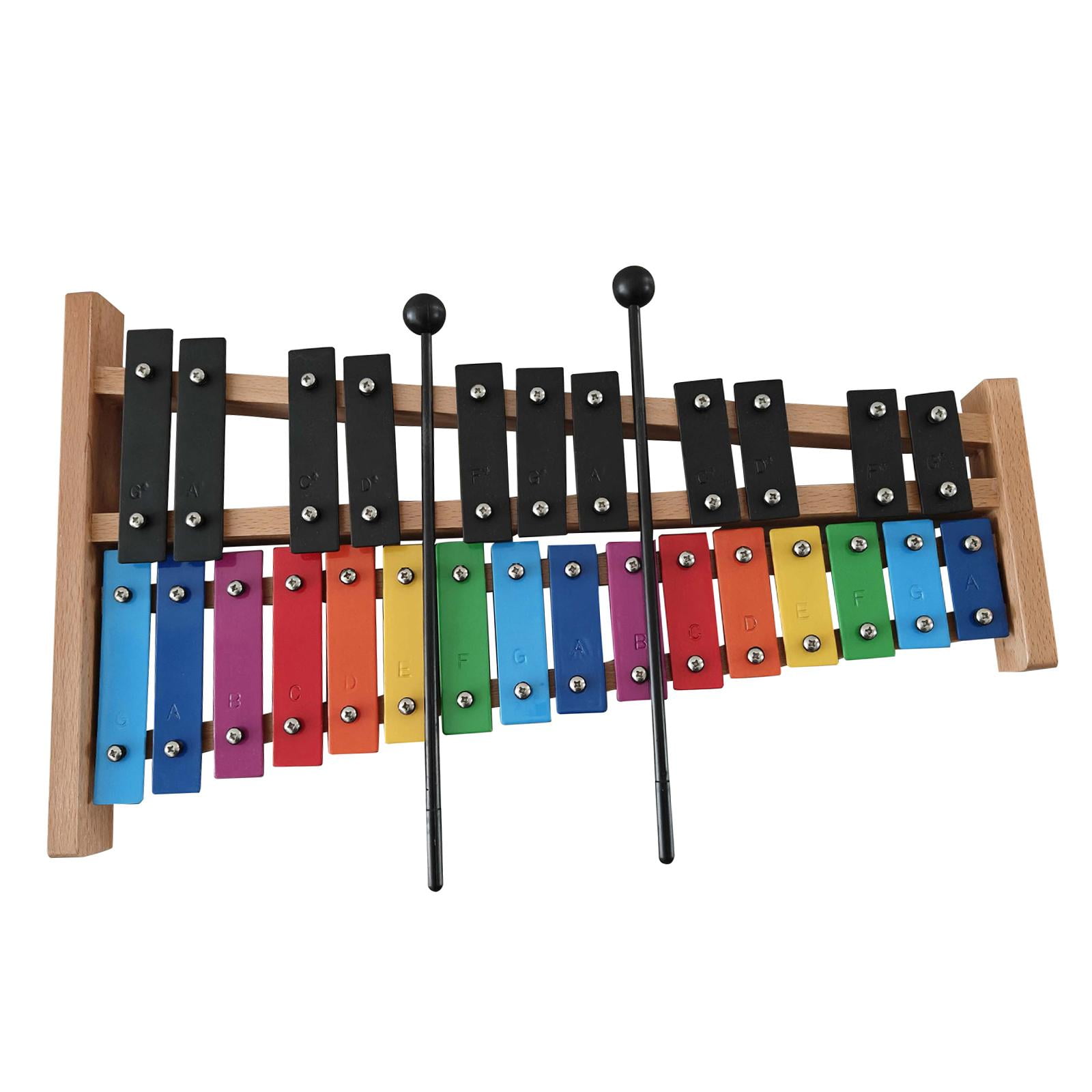 Bothyi - Xilófono De Madera De 27 Notas, Tamaño Completo, Glockenspiel Para Viajes, Fiestas Y Aulas.