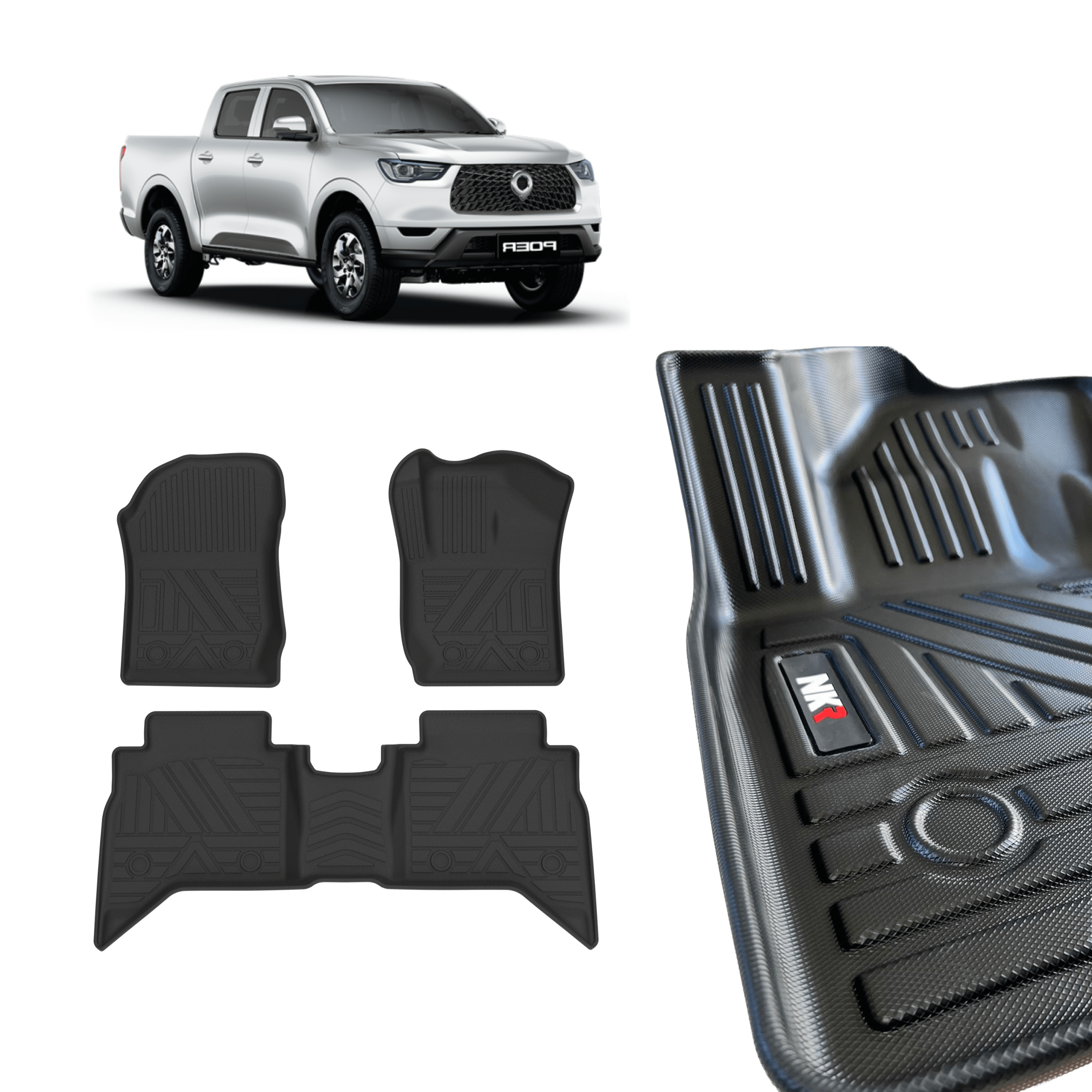 Pisos Calce Perfecto Great Wall Poer Manual 3D Nekkar Negro