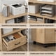thumbnail image 4 of Mueble De Oficina Archivador Cajonera Y Rueda Multiusos Marrón Claro, 4 of 8