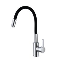 Duschy - Monomando Flexible Negro Basic P Lavaplato