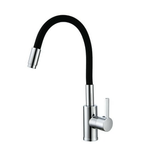 Duschy - Monomando Flexible Negro Basic P Lavaplato