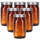 thumbnail image 1 of Tarros Mason eleganttime 950 ml paquete de 6 ámbar de boca ancha, 1 of 7