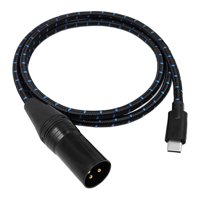 Magideal - Cable De Audio Typec A Xlr Cable De Audio Teléfono Conectar Sonido Cable De Alta Resistencia Dispositivo De Conexión Núcleo De Alambre De Cobre Para C 50 Centímetros
