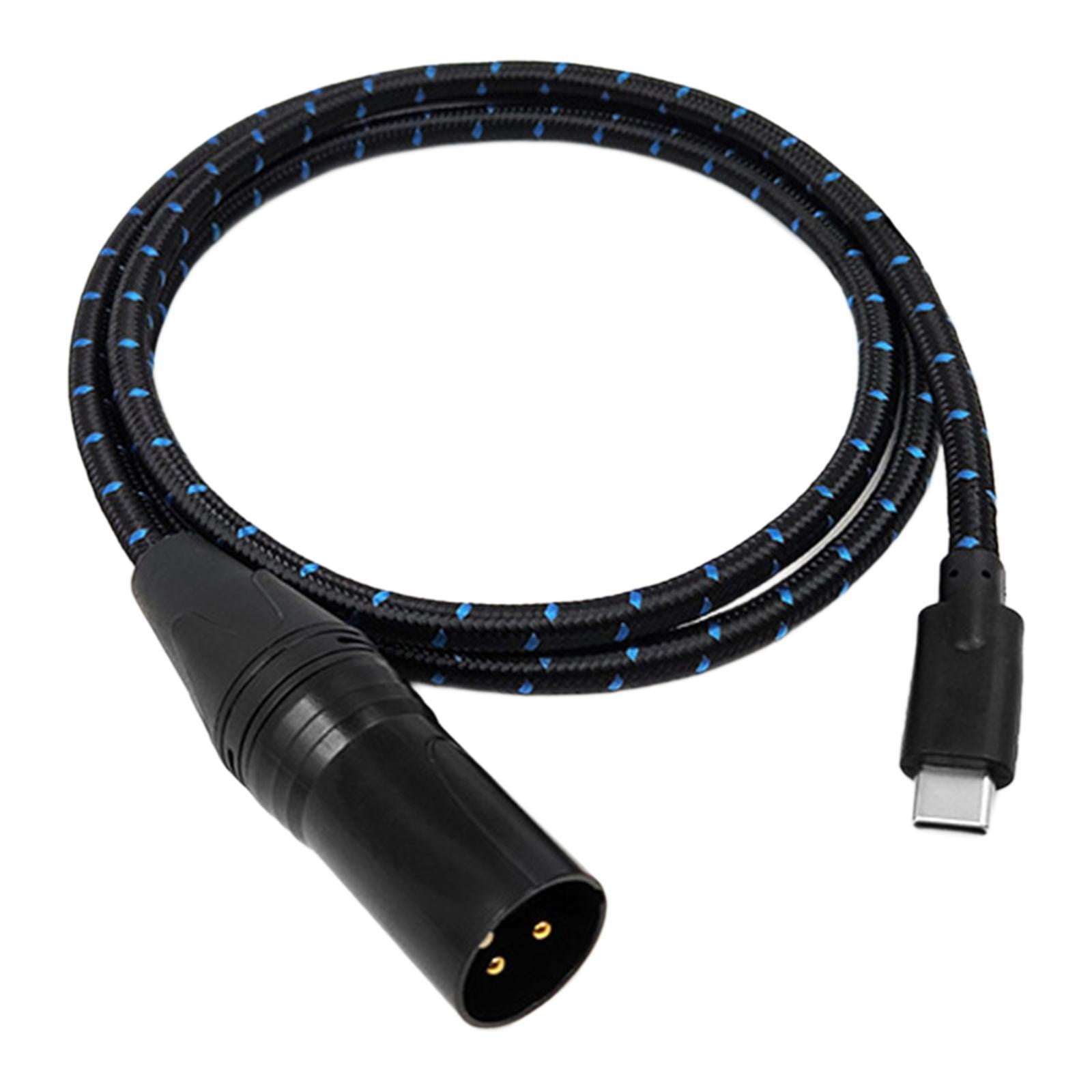 Magideal - Cable De Audio Typec A Xlr Cable De Audio Teléfono Conectar Sonido Cable De Alta Resistencia Dispositivo De Conexión Núcleo De Alambre De Cobre Para C 50 Centímetros
