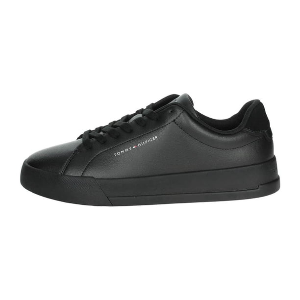Zapatilla Tommy Hilfiger Th Court Leather Detail Essential 53670GJ negro 40