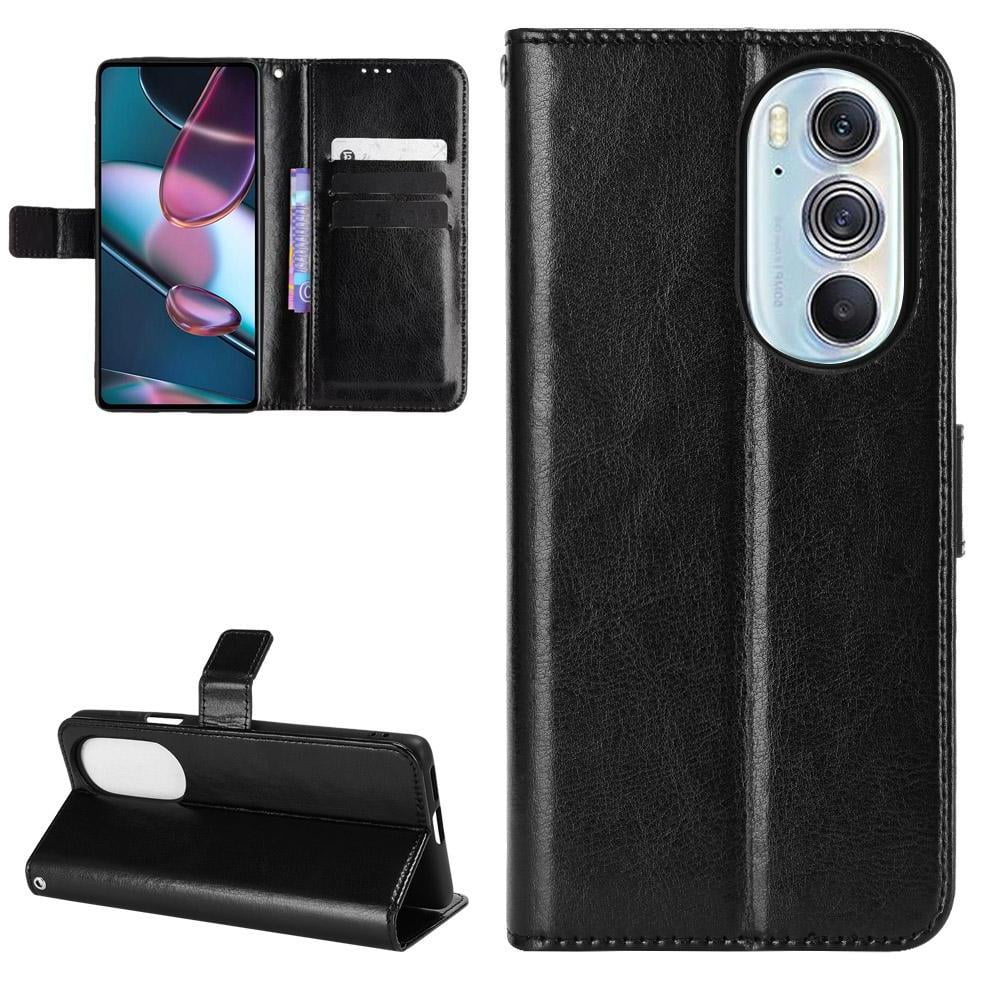 Foxdock - Funda Tipo Libro Para Motorola Edge X30, Cartera Todo‑en‑uno, Funda Multifuncional Con Tarjetero Y Correa De Muñeca Desmontable