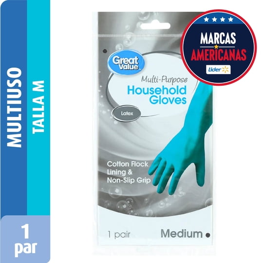 Guantes Multiuso Talla M 1 Un Great Value