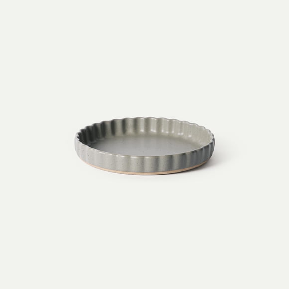 Bandeja para tartas MORA cerámica 24 cm acanalada Peppercorn
