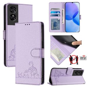Funda Tipo Cartera Foxdock Para Tcl 50 Se Con Soporte, Ranuras, Rfid, Diseño De Gato