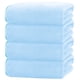 thumbnail image 1 of Juego de toallas de baño Cosy Family de microfibra, paquete de 4 unidades, color aguamarina, 1 of 7