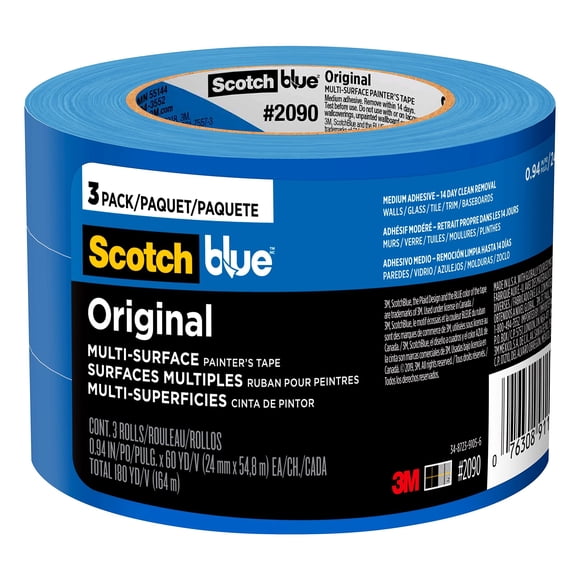 Cinta De Pintor Original Para Múltiples Superficies 24 Mm X 55 M