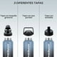 thumbnail image 3 of Pack 2 Termo Acero Inoxidable 1lt Hyperhike + 6 Tapas Azul/ Blanco, 3 of 8