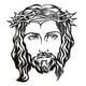 thumbnail image 1 of Estatuilla De Cabeza De Jesús De Metal Decoración Espiritual 35x25cm Adorno Del Día Del Padre, 1 of 3