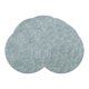 thumbnail image 1 of Juego de 6 manteles individuales de cuero redondos para decoración de mesa de comedor de cocina, manteles individuales limpiables, azul 13*13 pulgadas, 1 of 6