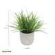 thumbnail image 3 of Hierba Planta Artificial con Macetero Decoración SunnyYard, 3 of 5