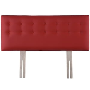 Bodevir - Respaldo Botone Pu 2 Plazas Rojo