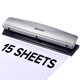 thumbnail image 1 of Perforadora Bostitch de 3 agujeros, 15 hojas, 9/32" metal, 1 of 9