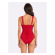 thumbnail image 2 of Samia Traje de Baño Mujer Reductor Modelador Rojo Una Pieza Corset Ajustable, 2 of 3