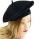 thumbnail image 5 of Boina negra de lana MAYMII - Boina francesa - Boina de color liso para mujeres y niñas, 5 of 7