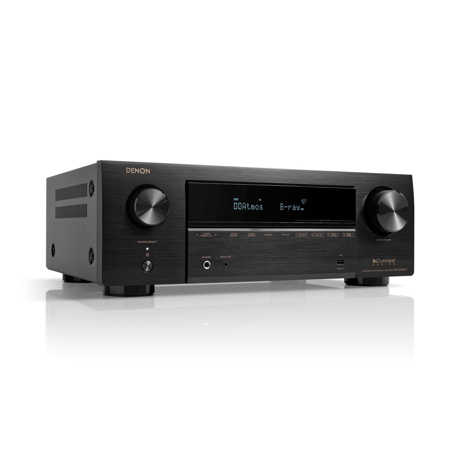Receiver Av 7.2 Ch 8k Denon Avr-x1800hbk
