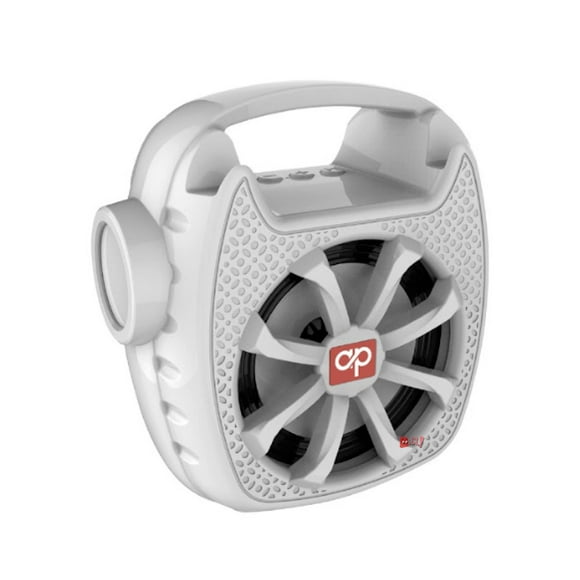 Parlante Bluetooth Con Panel Solar Y Linterna Blanco - Ps