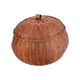 thumbnail image 3 of Caja De Almacenamiento Redonda De Ratán, Cesta De Calabaza Tejida A Mano Para Pastelerías, Hogar, Familia XK, 3 of 5