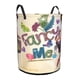 thumbnail image 2 of Fancy Nancy Cesta de lavandería de gran capacidad redonda con asa, bolsa para ropa sucia plegable, almacenamiento para dormitorio, baño y lavadero 44x35 cm, 2 of 6