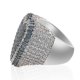 thumbnail image 3 of Anillos de Lujo para Hombre con Corazón de Moda Bling Punk Rapero, Chapados en Oro de 18K, Brillantes, Grandes, con Hielo, Hip Hop, Circonia Cúbica, Anillos de Compromiso para Hombre, 3 of 9