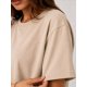 thumbnail image 2 of Polera Basica Cuello Redondo 100% Algodon 200g Manga Corta Beige L-xl Lisa, 2 of 3