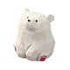 thumbnail image 2 of Figura De Oso En Miniatura, Escultura De Oso, Estatua De Oso Para Mesa, Escritorio De Oficina, Color Blanco, 2 of 3