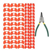 Ioensy - 60 Piezas Peeepers Sin Piñé Suministra Gafas Antihorches Para Pollos Agrícolas