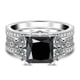 thumbnail image 1 of Anillos de Moissanita de 3 Quilates para Mujer, Anillos de Diamante Corte Princesa S925 de Plata Esterlina Color D VVS1, Opción Ideal para Cumpleaños, Aniversario y Ocasiones Románticas, 1 of 1