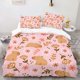 thumbnail image 1 of Bedding Including 1 Quilt and 2 Pillowcases (filling Not Included) Featuring a Fun Capybara Pattern Design Perfect for Holiday Decoration in Bedrooms Living Roo, 1 of 1