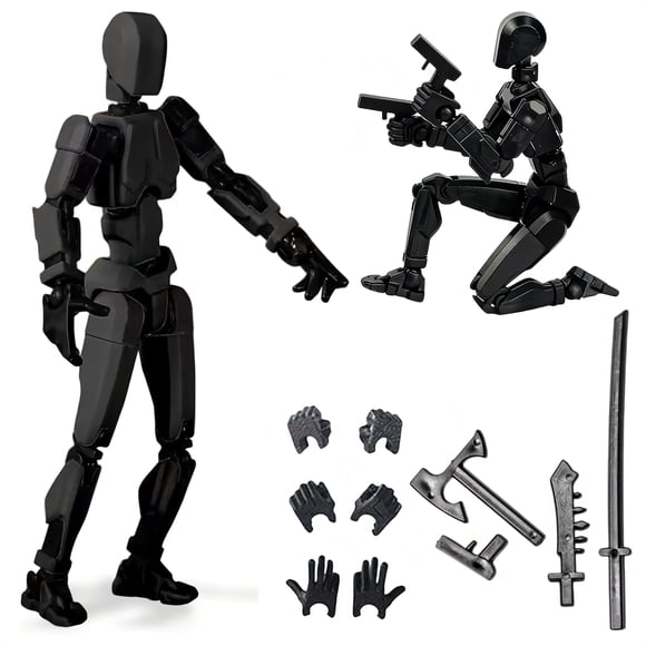 Set De Figuras De Acción Del Robot Titan 13 Impreso En 3d De