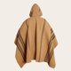 thumbnail image 3 of Poncho Clásico de Lana Premium OLKI - Café Listado, 3 of 4
