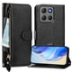 thumbnail image 1 of Funda Billetera Cremallera para Motorola Moto G17 Power con Porta Tarjetas, Soporte y Correa Negro, 1 of 5