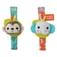 thumbnail image 1 of Juguete portátil con sonajero y mordedor Bright Starts Monkey & Elephant, 1 of 4