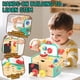 thumbnail image 3 of Juego de herramientas Lehoo Castle de madera para niños pequeños, mini taller con pizarrón, 3 of 8
