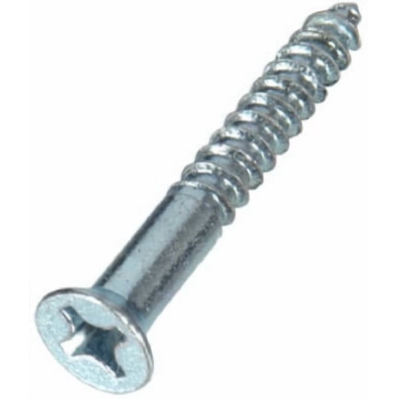 Tornillos Phillips para madera Hillman, número 12, chapados en zinc, 1,5 cm, 100 unidades