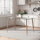 thumbnail image 4 of Mesa Rectangular Vitreo 130x80 | Vidrio Templado | Diseño Nórdico | blanco 130x80, 4 of 4