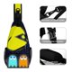 thumbnail image 3 of Pac-Man Riñonera Bandolera con Estampado Integral para Hombres y Mujeres, Bolso Cruzado Gráfico de Tendencia, Mochila de Hombro Streetwear para Ciclismo y Deportes, Riñonera Versátil Casual, 3 of 6