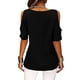 thumbnail image 5 of Blusa holgada y cómoda de verano con hombros descubiertos y manga corta informal para mujer, 5 of 5